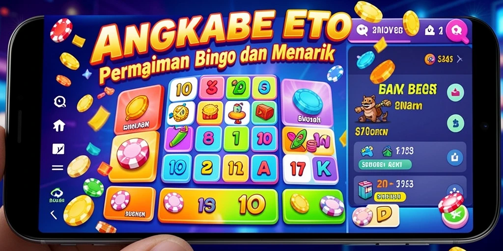 Screenshot gameplay seru ANGKABET menampilkan sesi bingo yang penuh kegembiraan.
