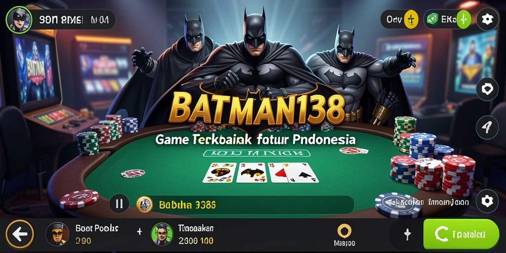 Screenshot gameplay BATMAN138 menunjukkan aksi Poker yang seru.