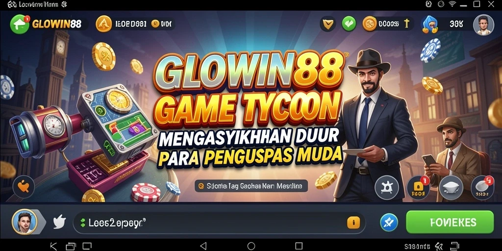Tampilan gameplay Tycoon yang menarik dalam GLOWIN88.
