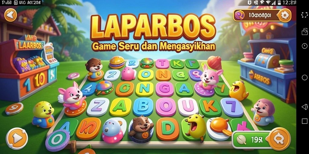 Screenshot LAPARBOS yang menampilkan keseruan permainan Bingo.