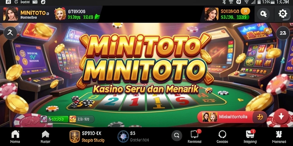Tampilan gameplay seru di MINITOTO dengan teka-teki kasino yang menantang.
