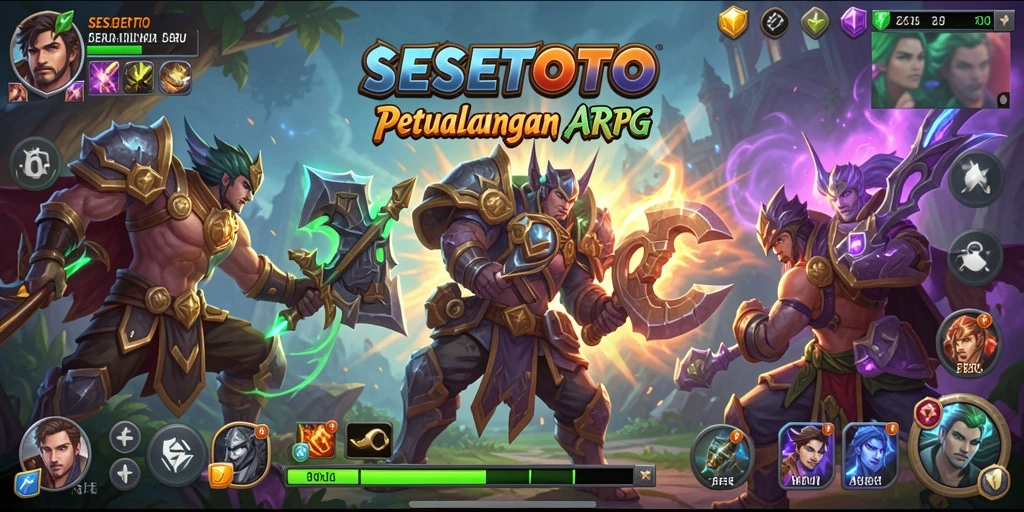 Screenshot dari gameplay SESETOTO menampilkan aksi pertempuran yang seru di dunia ARPG.