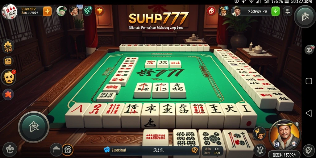 Tampilan gameplay SUHU777 yang menarik dengan elemen Mahjong.