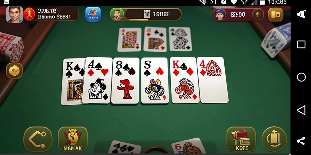 Tangkapan layar gameplay X78 menunjukkan keseruan bermain domino.