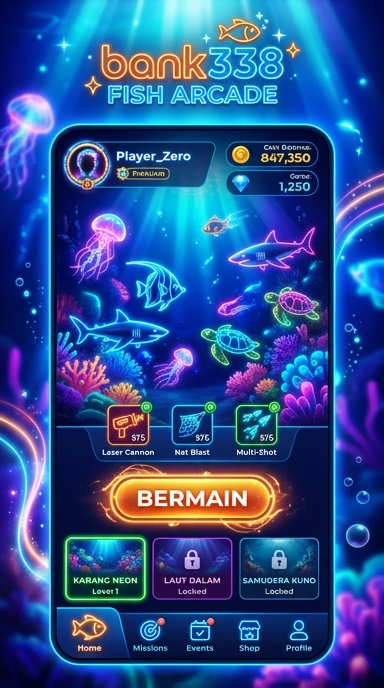 Tampilan antarmuka bank338 yang intuitif dan menarik.